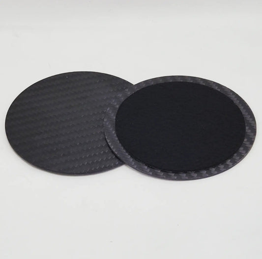 Carbon Fiber Drink Coaster (Pair)